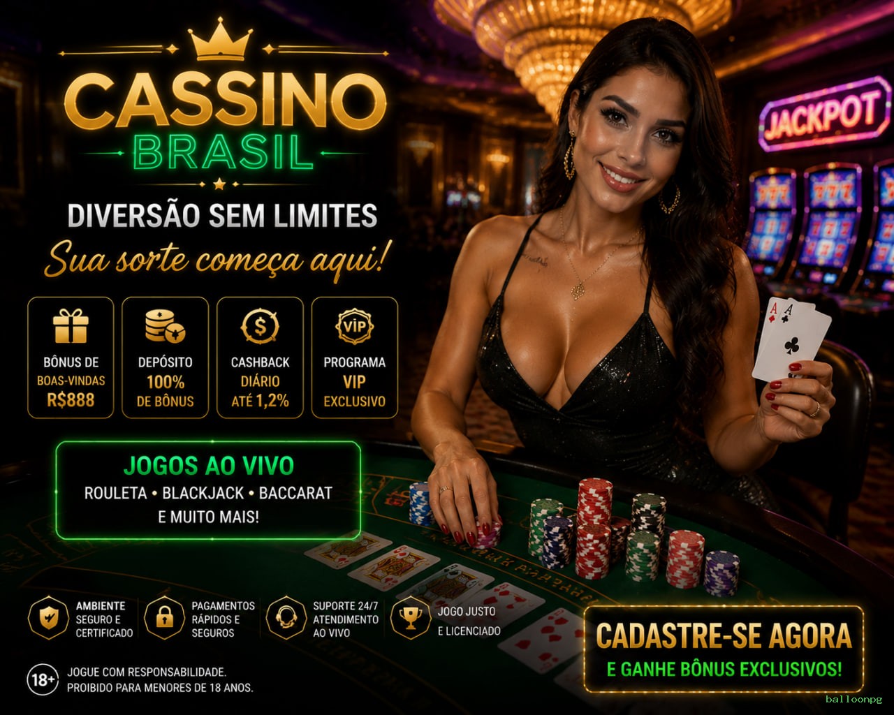 Imagem promocional da balloonpg mostrando a plataforma e suas vantagens
